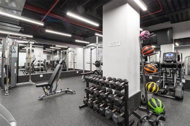 250 E 49th St Unit 5F, New York Manhattan, NY 10017 - view of exercise room