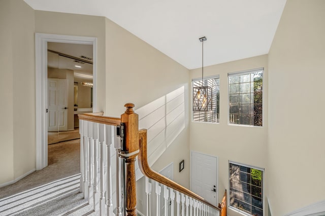 19 Hampshire Ct, Holbrook, NY 11741 - staircase featuring carpet floors