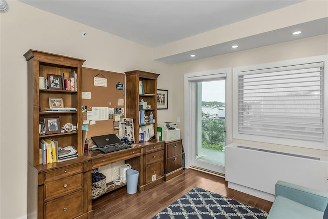 433 Main St Unit 203, Port Washington, NY 11050 - office featuring dark wood finished floors and radiator