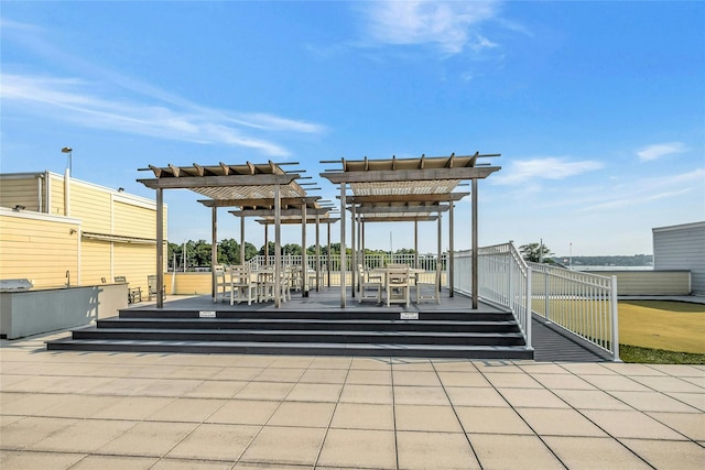 433 Main St Unit 203, Port Washington, NY 11050 - view of patio with a pergola