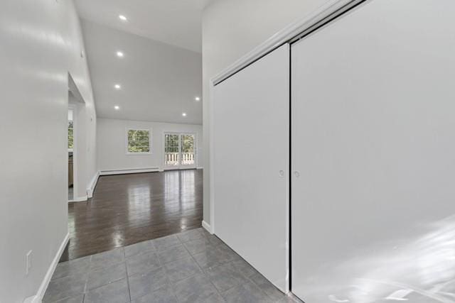 65 Old Cahoonzie Rd, Sparrowbush, NY 12780 - corridor with recessed lighting, baseboards, and tile patterned floors