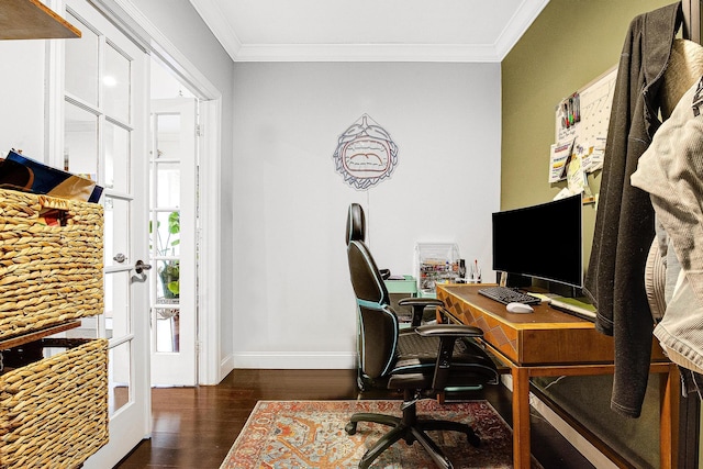 67-66 108th St Unit A32, Forest Hills, NY 11375 - office space with wood finished floors, baseboards, and crown molding