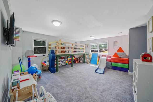 playroom with carpet flooring
