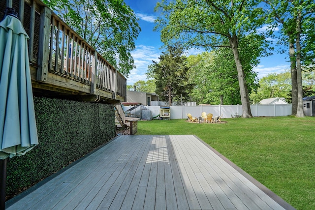 view of wooden terrace