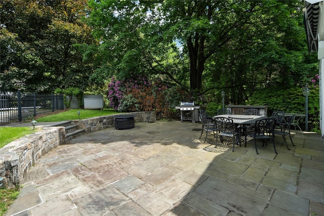 50 Kerry Ln, Chappaqua, NY 10514 - view of patio with outdoor dining area and area for grilling