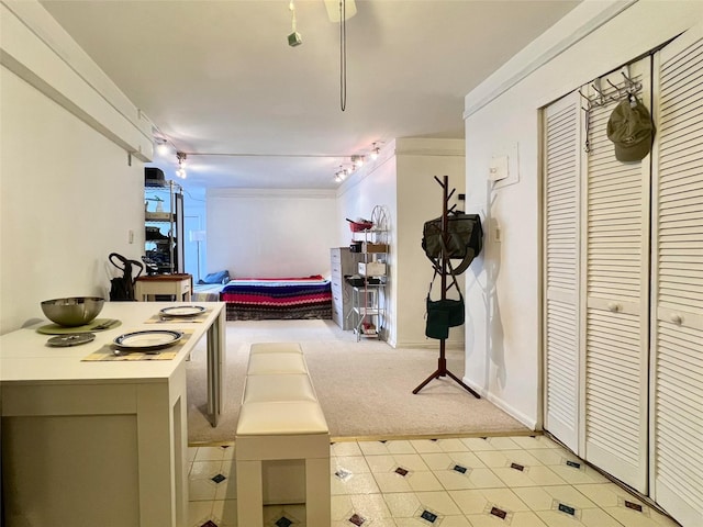 142-05 Roosevelt Ave Unit 301, Flushing, NY 11354 - hall with light colored carpet and rail lighting