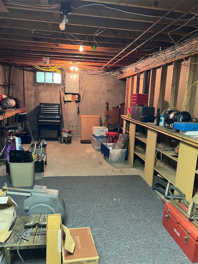 662 Gillette Ave, Bayport, NY 11705 - below grade area featuring electric panel
