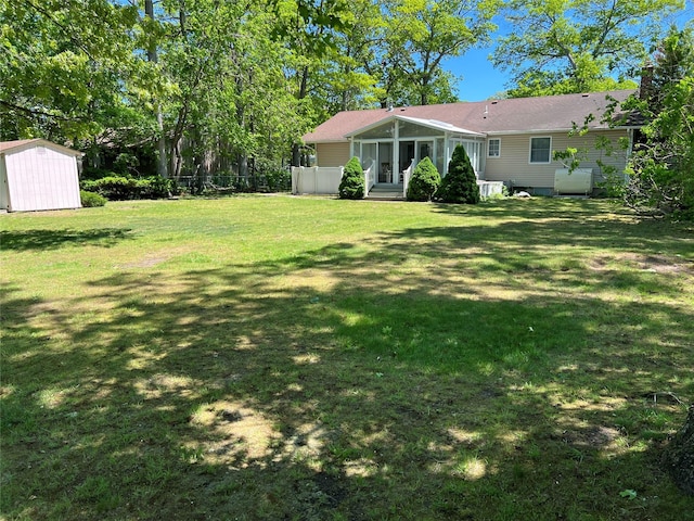 662 Gillette Ave, Bayport, NY 11705 - view of yard with a sunroom