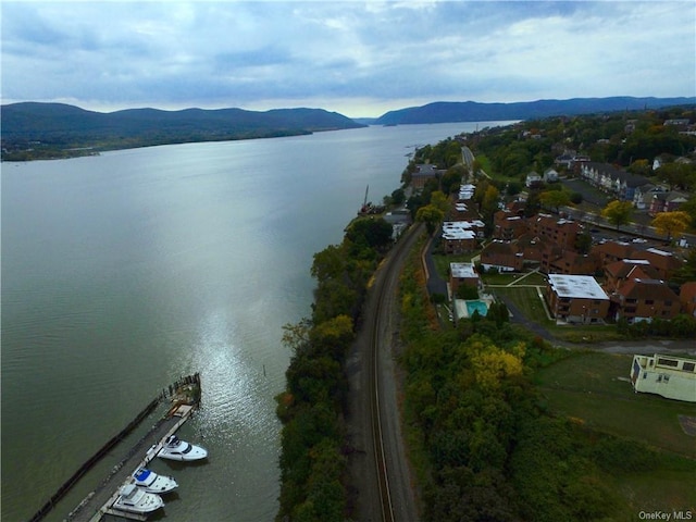 350 N Water St Unit 1-7, Newburgh, NY 12550 - bird's eye view of a water and mountain view