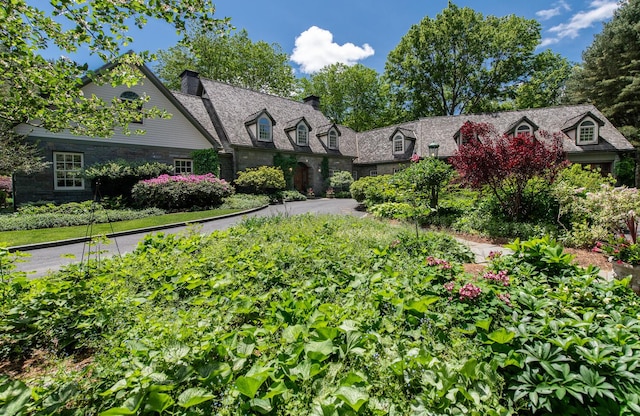 189 Freedom Rd, Pleasant Valley, NY 12569 - cape cod home featuring a chimney and stone siding