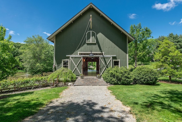 189 Freedom Rd, Pleasant Valley, NY 12569 - view of barn featuring a yard