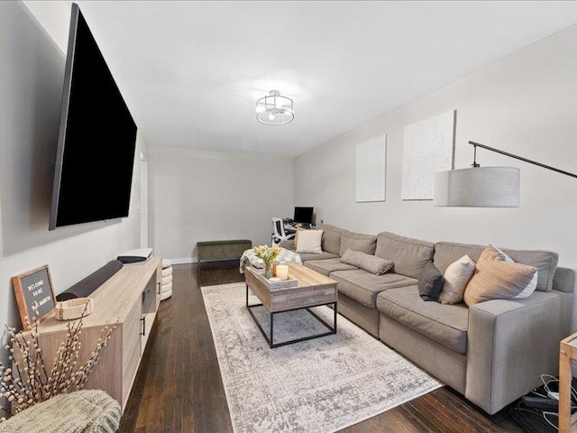429 Revere Ave, Bronx, NY 10465 - living area with dark wood-style floors