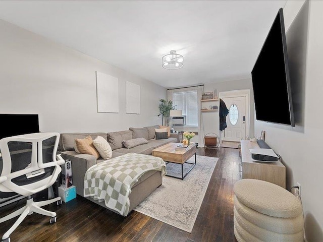 429 Revere Ave, Bronx, NY 10465 - living area featuring dark wood-style floors