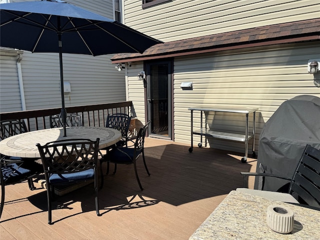 1444 Gillespie Ave, Bronx, NY 10461 - deck featuring outdoor dining space and grilling area