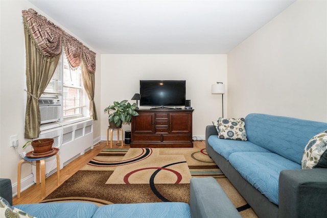 60 Locust Unit A-609, New Rochelle, NY 10801 - living area with wood finished floors and baseboards