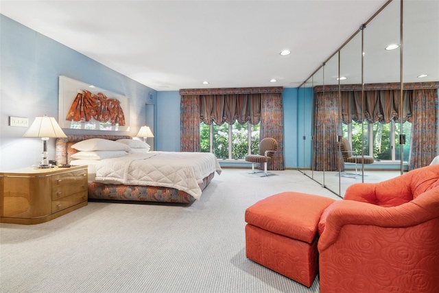 1 Polly Pk Rd, Rye, NY 10580 - bedroom with carpet flooring, recessed lighting, and multiple windows