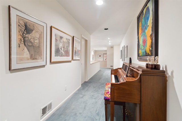 1 Polly Pk Rd, Rye, NY 10580 - corridor with carpet flooring, recessed lighting, and baseboards