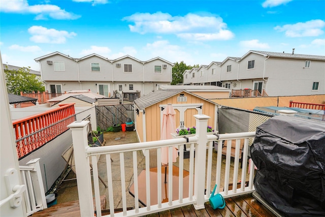 35 Futurity Pl, Staten Island, NY 10312 - view of wooden balcony with a residential view and a wooden deck