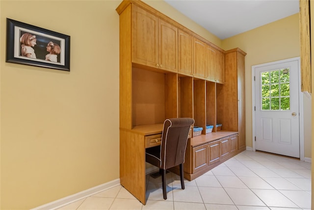 1 Majestic Rdg, Carmel, NY 10512 - office featuring built in study area, baseboards, and light tile patterned floors