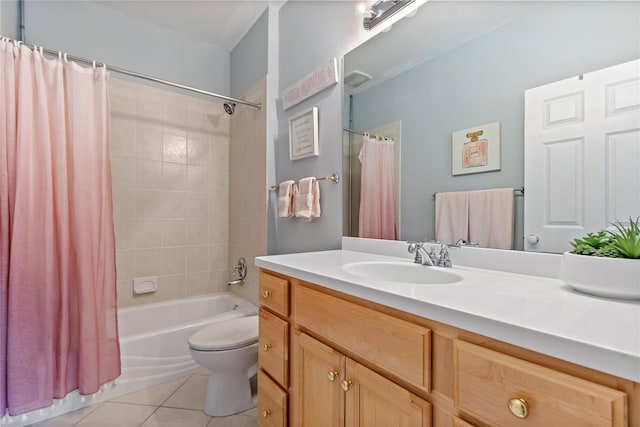 1 Majestic Rdg, Carmel, NY 10512 - bathroom with tile patterned floors, vanity, toilet, and shower / tub combo