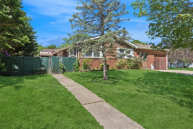 26 Beach Ave, Port Jefferson Station, NY 11776 - view of front of home featuring brick siding and a gate
