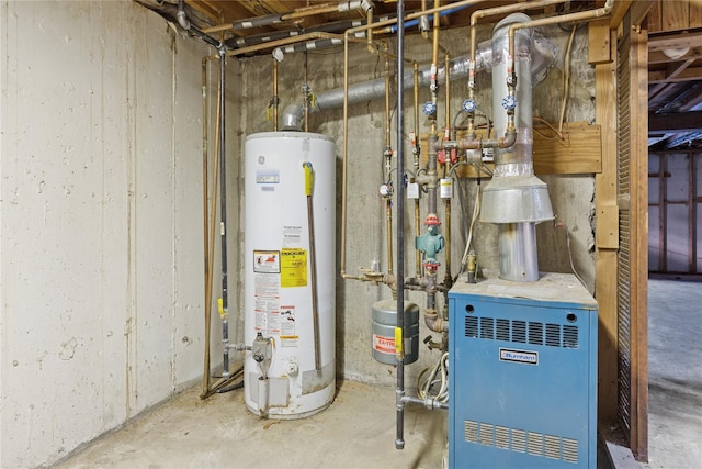 26 Beach Ave, Port Jefferson Station, NY 11776 - utilities featuring gas water heater and a heating unit