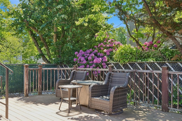 26 Beach Ave, Port Jefferson Station, NY 11776 - view of wooden deck