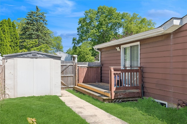 26 Beach Ave, Port Jefferson Station, NY 11776 - view of yard featuring a wooden deck and a gate
