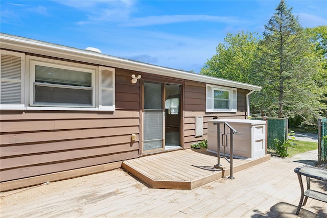 26 Beach Ave, Port Jefferson Station, NY 11776 - view of wooden deck