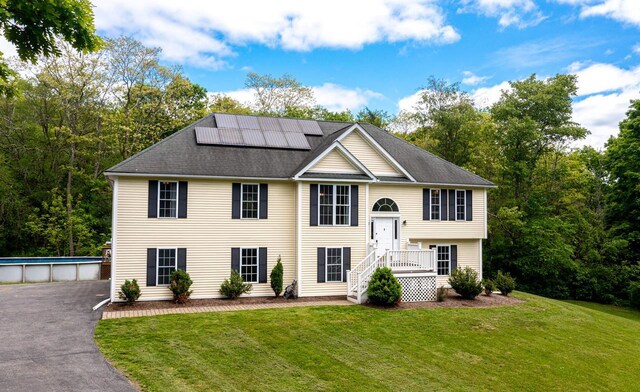 5692 Rte 82, Clinton Corners, NY 12514 - raised ranch with solar panels, an outdoor pool, and a front yard