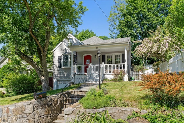 27 Luzern Rd, Dobbs Ferry, NY 10522 - bungalow with a porch and a garage