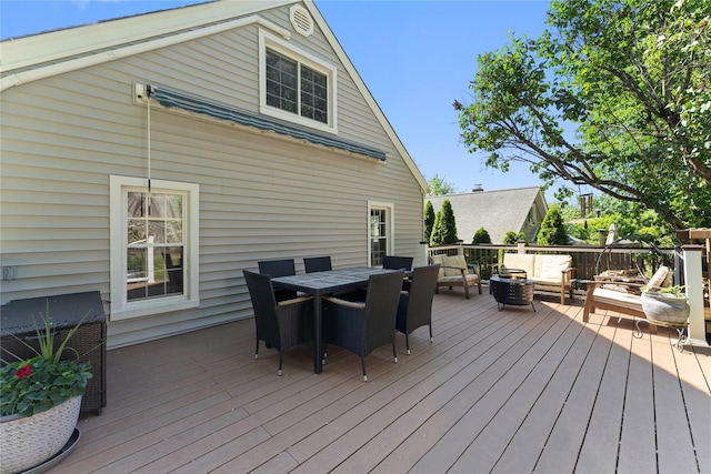 27 Luzern Rd, Dobbs Ferry, NY 10522 - deck featuring outdoor dining area and outdoor lounge area