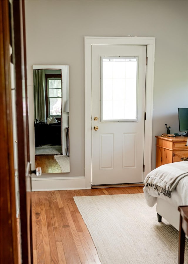 222 Lakeside Rd, Newburgh, NY 12550 - bedroom featuring wood finished floors