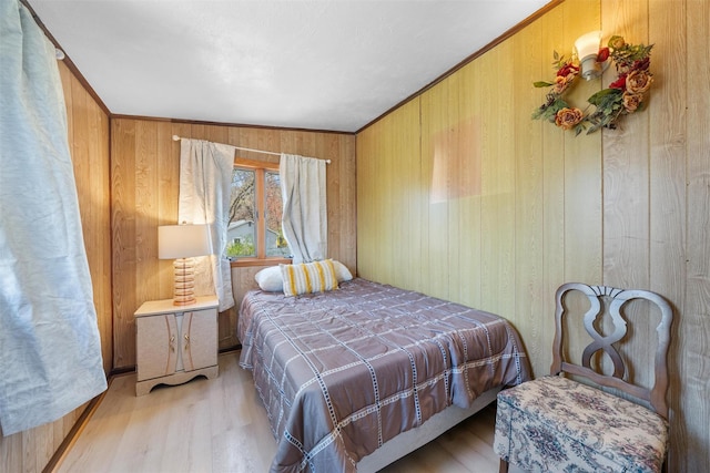 7 Crestwood Trl, Monroe, NY 10950 - bedroom featuring wooden walls and wood finished floors