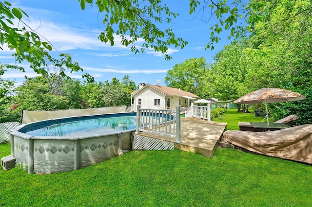 7 Crestwood Trl, Monroe, NY 10950 - swimming pool with a deck