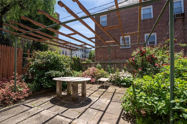 28-06 34th Ave, Astoria, NY 11106 - view of patio with a pergola