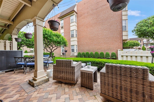 1229 Estates Ln Triplex, Unit Triplex, Bayside, NY 11360 - view of patio with an outdoor living space and outdoor dining space