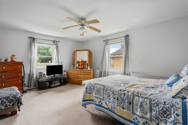 11 Parsons St, Harrison, NY 10528 - carpeted bedroom featuring a ceiling fan