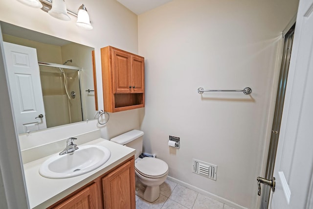 192 Theodore Dr, Coram, NY 11727 - bathroom featuring a shower stall, vanity, toilet, and baseboards
