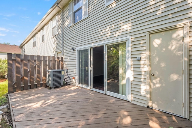 8 Moore Ln, Washingtonville, NY 10992 - wooden deck with central AC