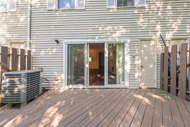 8 Moore Ln, Washingtonville, NY 10992 - wooden deck featuring cooling unit
