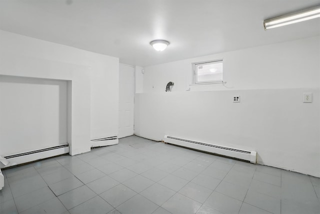 419 S 7th Ave, Mount Vernon, NY 10550 - unfurnished room with baseboard heating and tile patterned floors