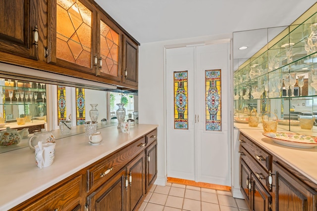 14 Battle Row, Old Bethpage, NY 11804 - bar area featuring light tile patterned floors
