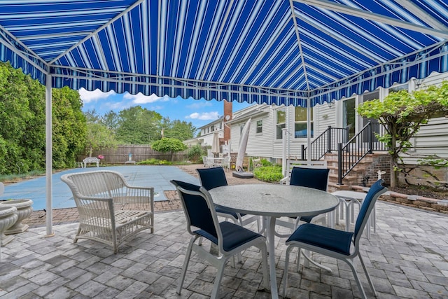 14 Battle Row, Old Bethpage, NY 11804 - view of patio featuring outdoor dining space