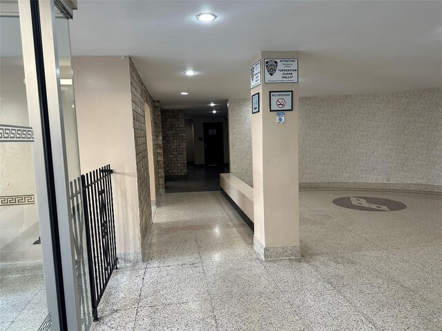 610 Waring Ave Unit 6C, Bronx, NY 10467 - corridor with baseboards and recessed lighting