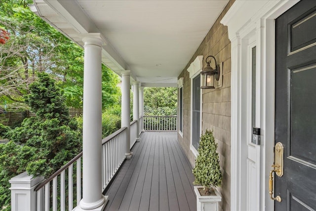 40 Carlisle Ln, East Islip, NY 11730 - view of wooden porch
