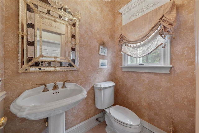 40 Carlisle Ln, East Islip, NY 11730 - bathroom with toilet and a sink
