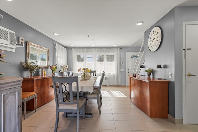 64 Chester Rd, Lynbrook, NY 11563 - dining room with light tile patterned floors and baseboards