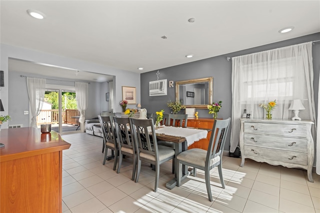 64 Chester Rd, Lynbrook, NY 11563 - dining space featuring light tile patterned flooring and recessed lighting