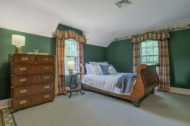 106 Garden Rd, Scarsdale, NY 10583 - carpeted bedroom featuring lofted ceiling and baseboards